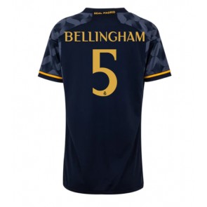 Lacne Ženy Futbalové dres Real Madrid Jude Bellingham #5 2023-24 Krátky Rukáv - Preč